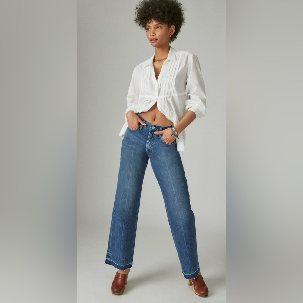 Lucky Brand High Rise Wide Leg Jeans